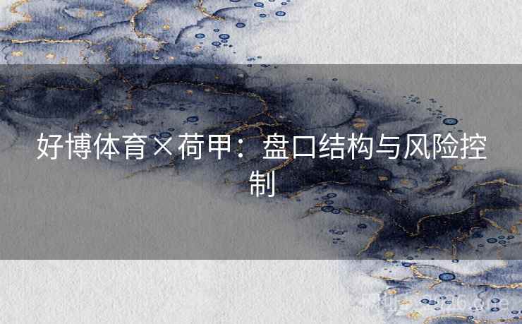好博体育×荷甲:盘口结构与风险控制 好博体育×荷甲:盘口结构与风险控制