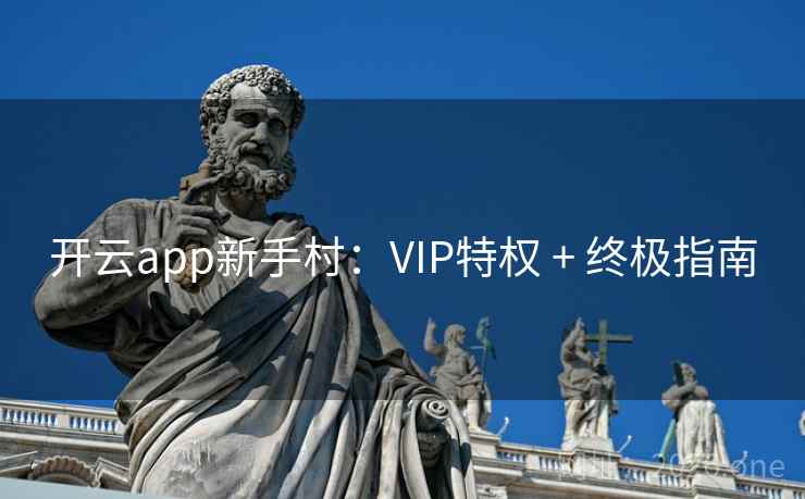 开云app新手村:VIP特权 + 终极指南