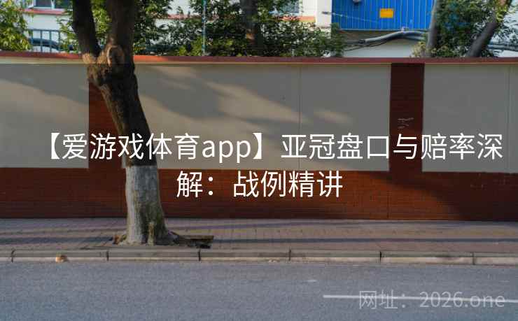 【爱游戏体育app】亚冠盘口与赔率深解：战例精讲