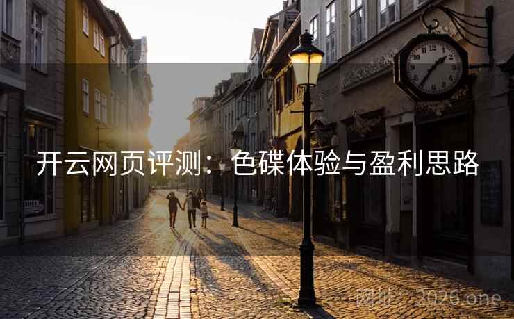 开云网页评测：色碟体验与盈利思路